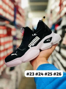 Tenis Puma Woman Sport negros con blanco