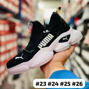 Tenis Puma Woman Sport negros con blanco