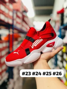 Tenis Puma Woman Sport rojos con negro