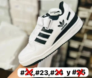 Tenis adidas forum blancos con negro