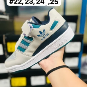 Tenis adidas forum grises con azul