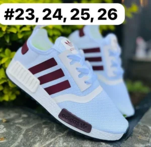 Tenis adidas nomada blancos con guindo