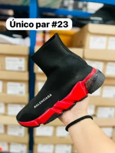 Tenis balenciaga negros con suela roja
