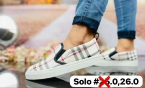 Tenis burberri blancos con negro y guindo