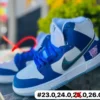 Tenis dunk bota azul rey