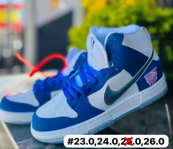 Tenis dunk bota azul rey