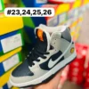 Tenis dunk bota negros con gris