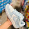 Tenis dunk choclo clon espejo azules