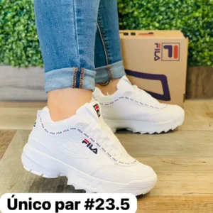 Tenis fila distruptor blancos