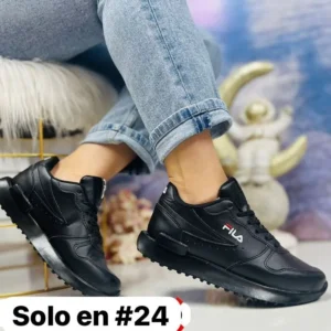 Tenis fila racer negros