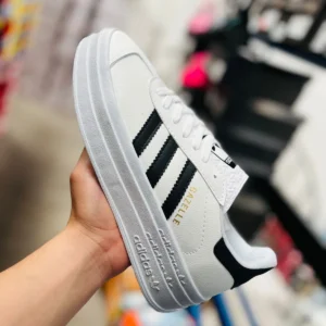 Tenis gazelle blanco con negro