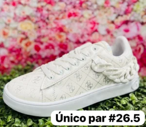 Tenis guess cadena blancos