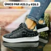 Tenis guess cadena negro
