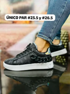 Tenis guess cadena negro