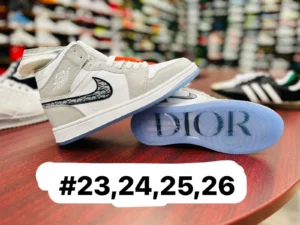 Tenis jordan dior edicion 1 blanco con gris