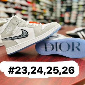 Tenis jordan dior edicion 1 blanco con gris