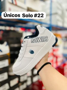 Tenis k-swiss premium blancos con negro
