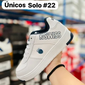 Tenis k-swiss premium blancos con negro