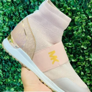 Tenis mk calcetin rosas