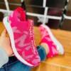 Tenis mk metalicos fushia