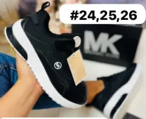 Tenis mk theo negro con blanco