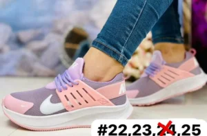 Tenis nike new rosas con lila