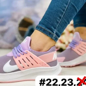 Tenis nike new rosas con lila
